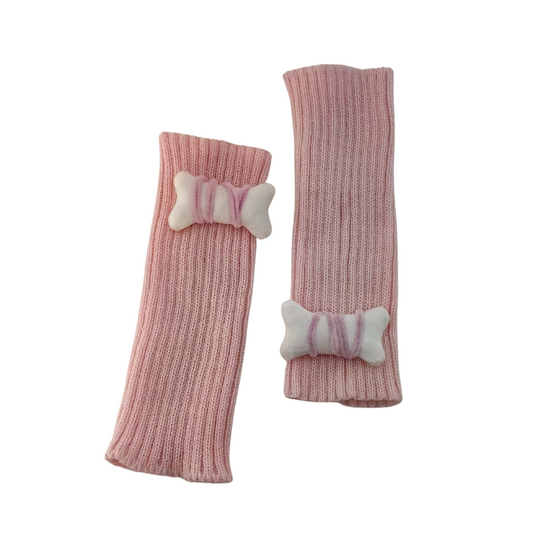 Nattork Pink Knitted Leg Warmer