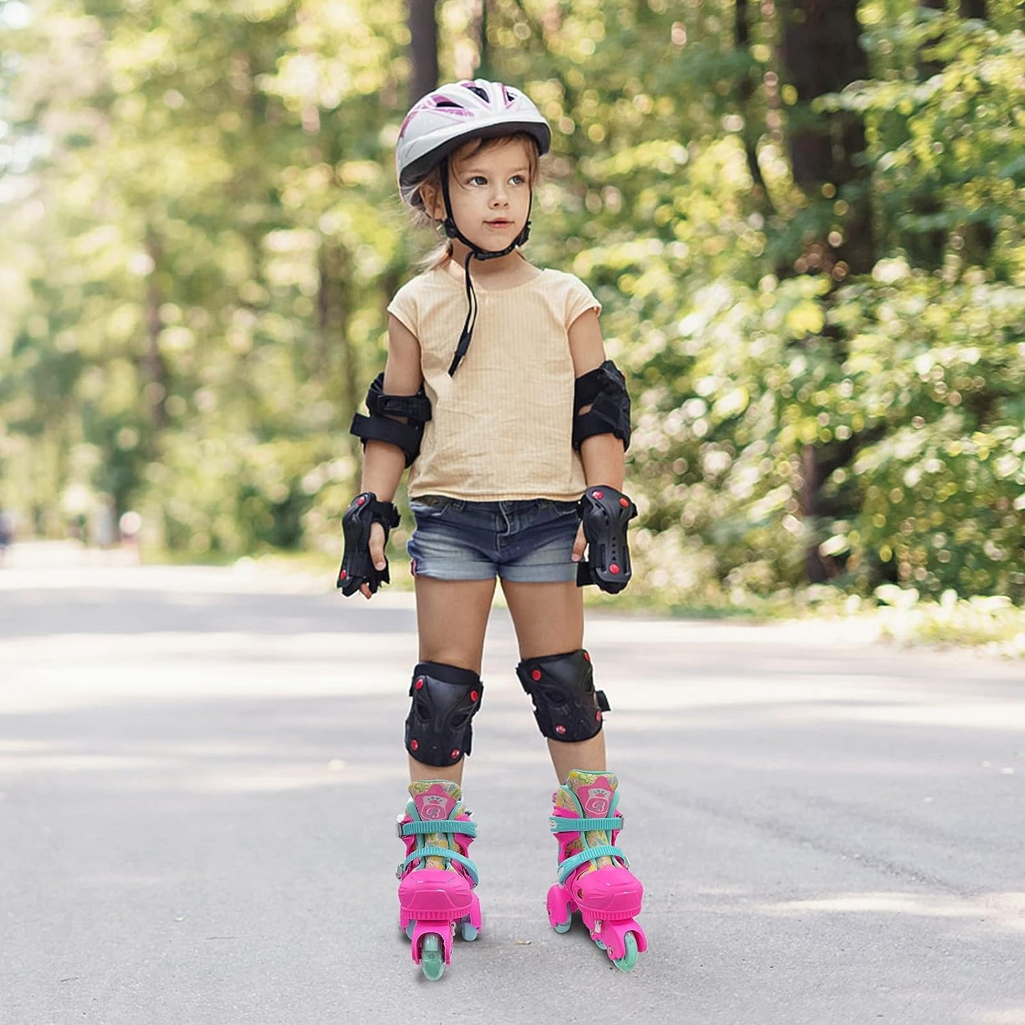 Roller Skates for Kids Girl - Pink