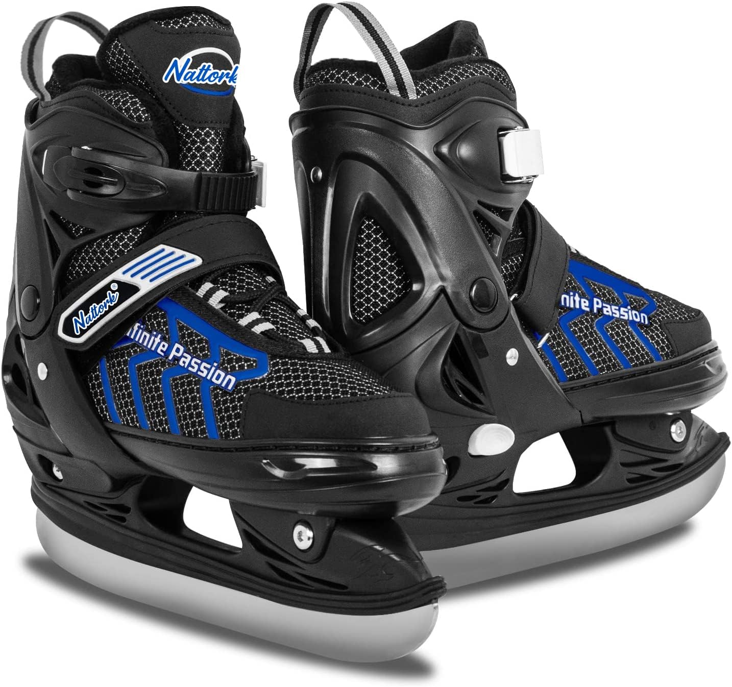 Nattork Adjustable Ice Skates - Blue