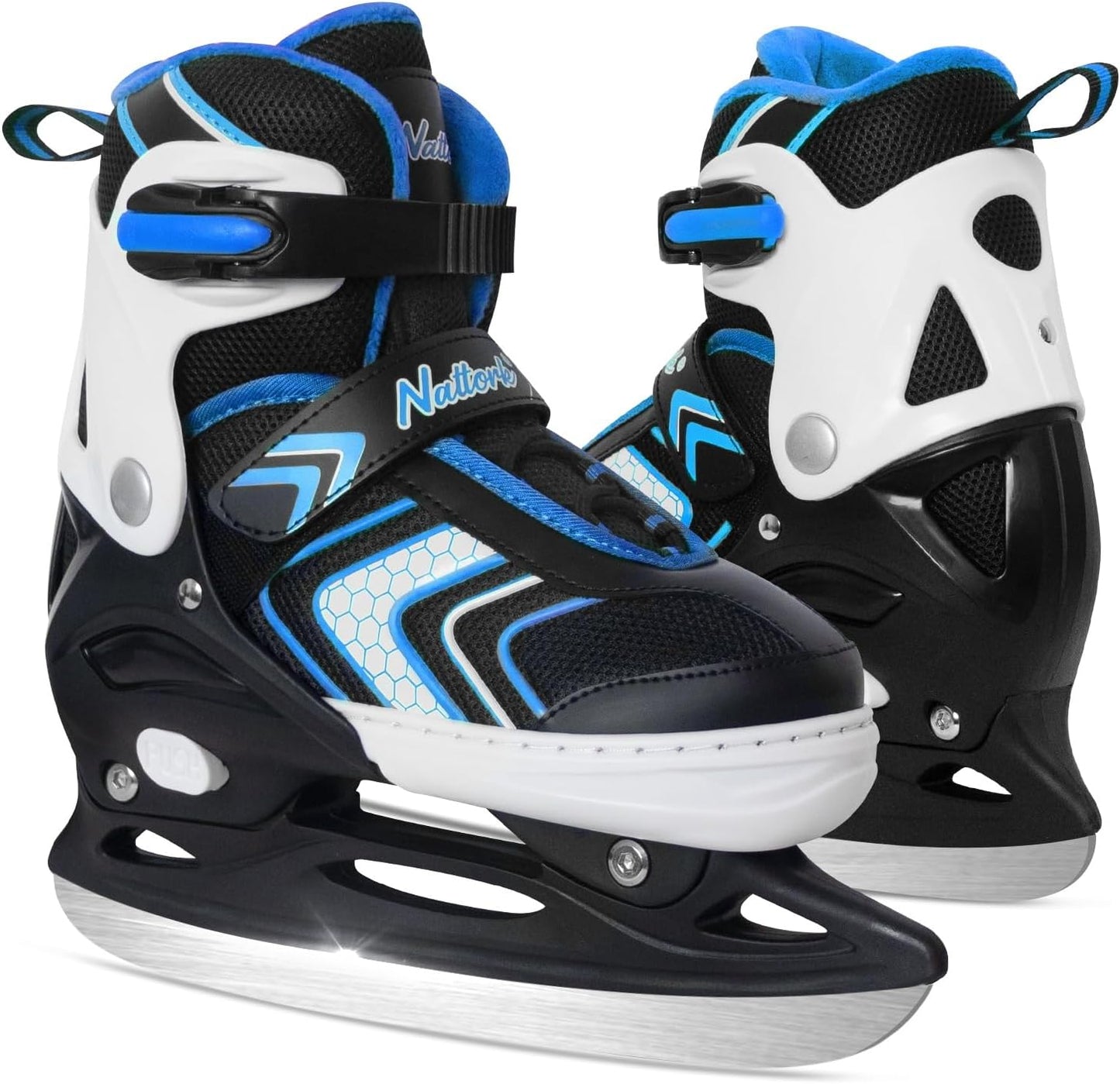 Nattork Adjustable Ice Skates - Blue