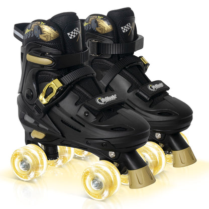 Patines en línea ajustables Nattork BLADE RACERS - Dorado