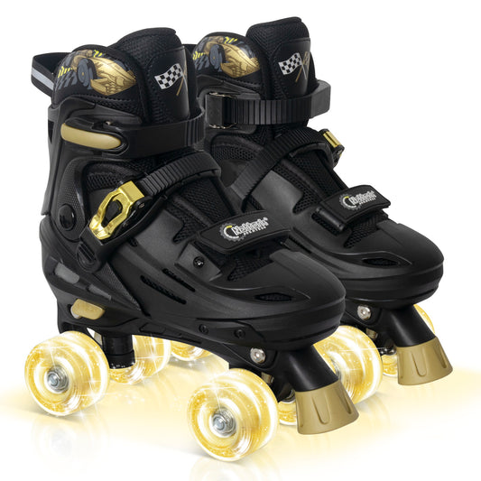Patines en línea ajustables Nattork BLADE RACERS - Dorado