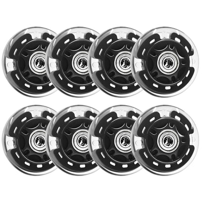 Nattork Light up Inline Skate Wheels - Black