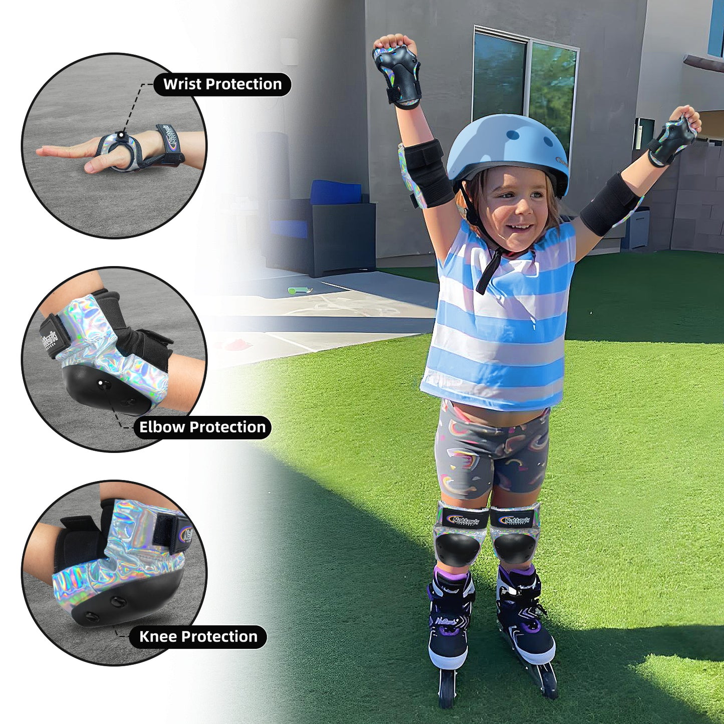 Nattork CYBER PANDA Kid's Protective Pack - Shadow Strike