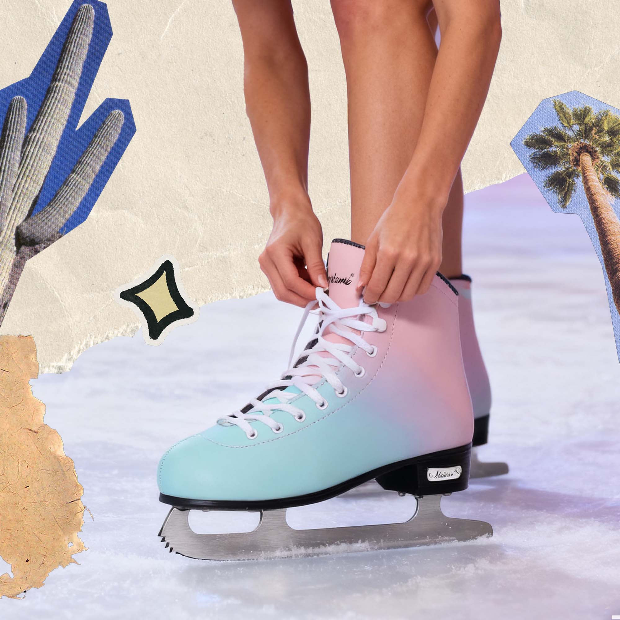 Nattork Retro Ice Skates for Kids & Adults - Golden – NattorkSkates