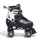Black and white roller skate on a white background