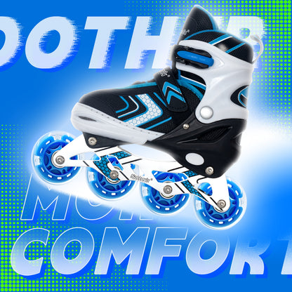 Nattork Light up Inline Skate Wheels - Blue