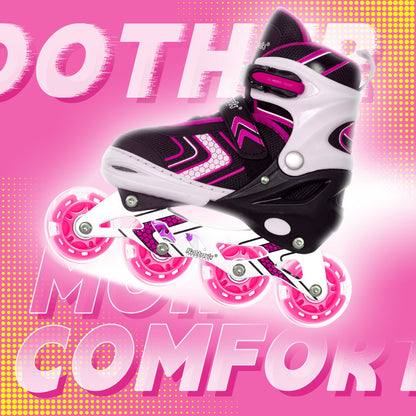 Nattork Light up Inline Skate Wheels - Pink