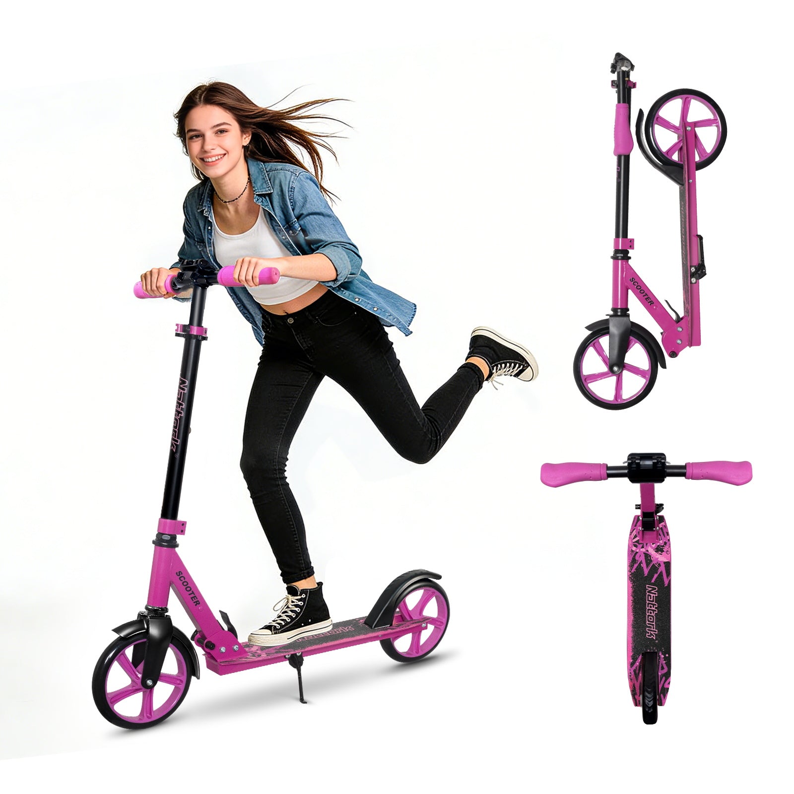 Free Rush Foldable Scooter for Teens & Adults – NattorkSkates
