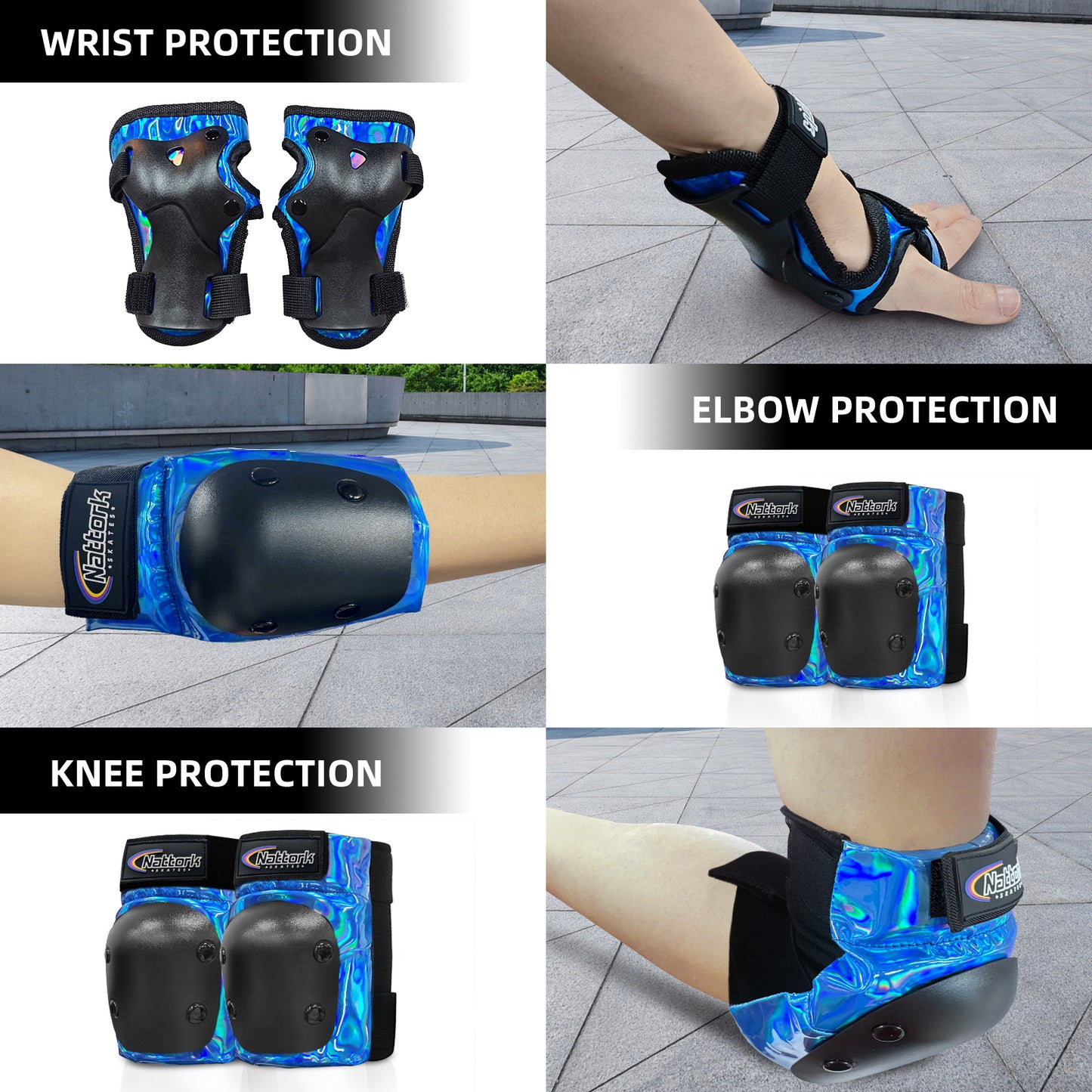 Nattork CYBER PANDA Kid's Protective Pack - Aqua Ray
