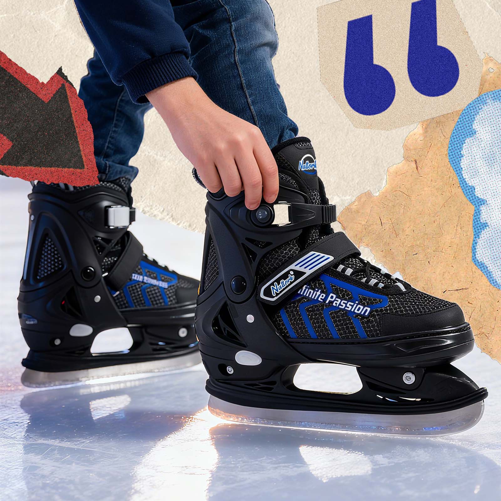 【美品・希少】monsoon ep SKATETHING Nattork Fairy Wing Ice Skates for Kids - Viva Magenta – NattorkSkates
