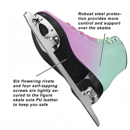 Patines de hielo Nattork - Rosa morado 