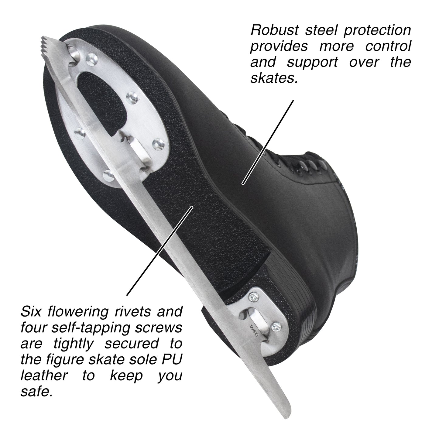Patines de hielo Nattork - Negro