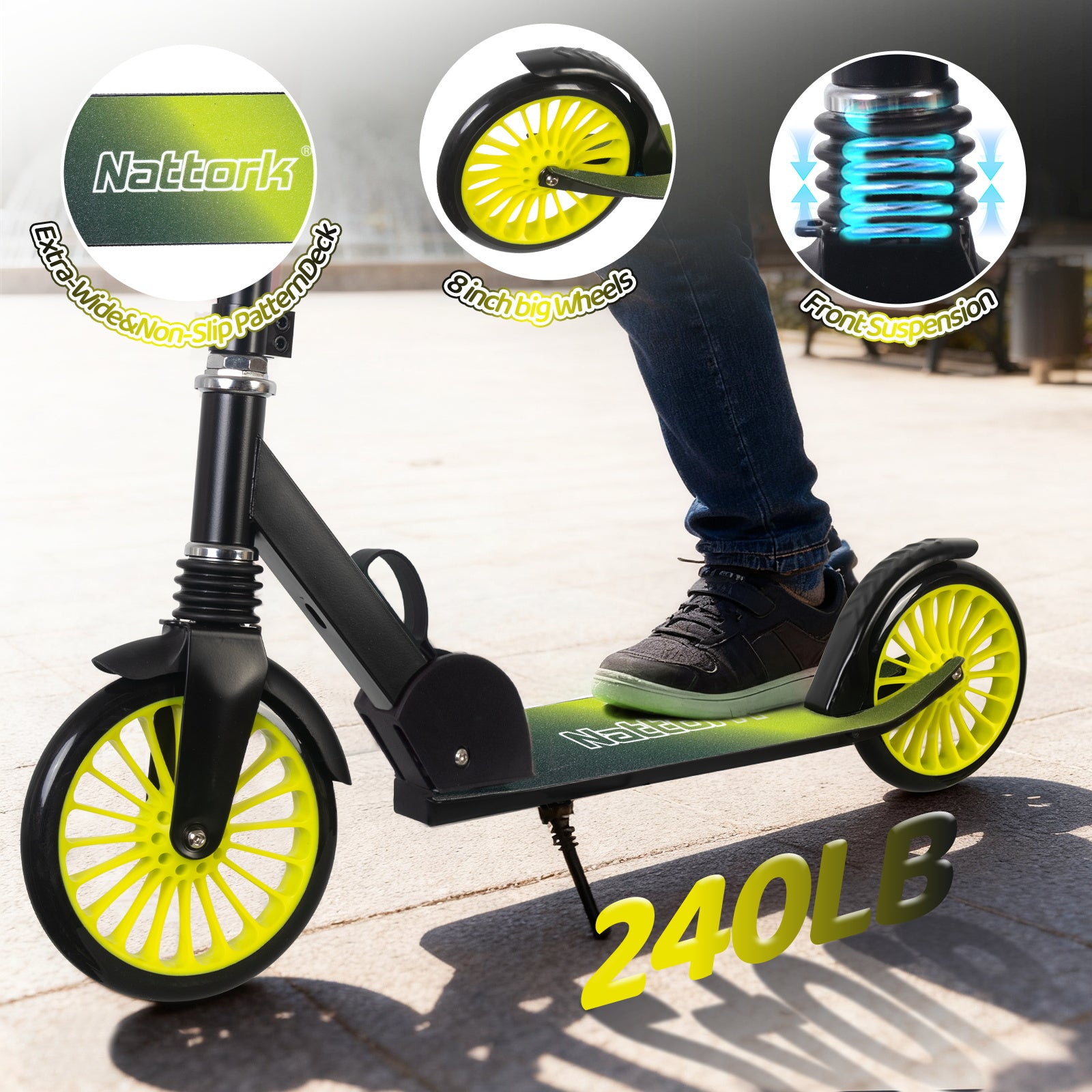Vibe Foldable Scooter for Teens & Adults – NattorkSkates
