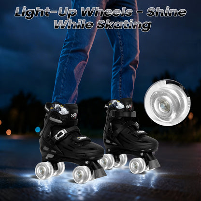 Patines en línea ajustables Nattork BLADE RACERS - Dorado
