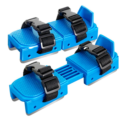 Nattork Adjustable Double-Runner Ice Skates for Kids - Blue