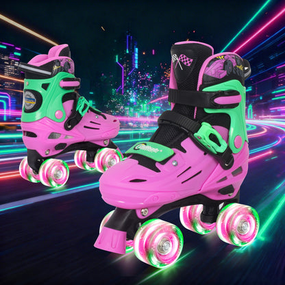 Patines en línea ajustables Nattork BLADE RACERS - Dorado