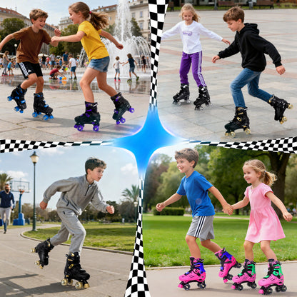 Patines en línea ajustables Nattork BLADE RACERS - Dorado