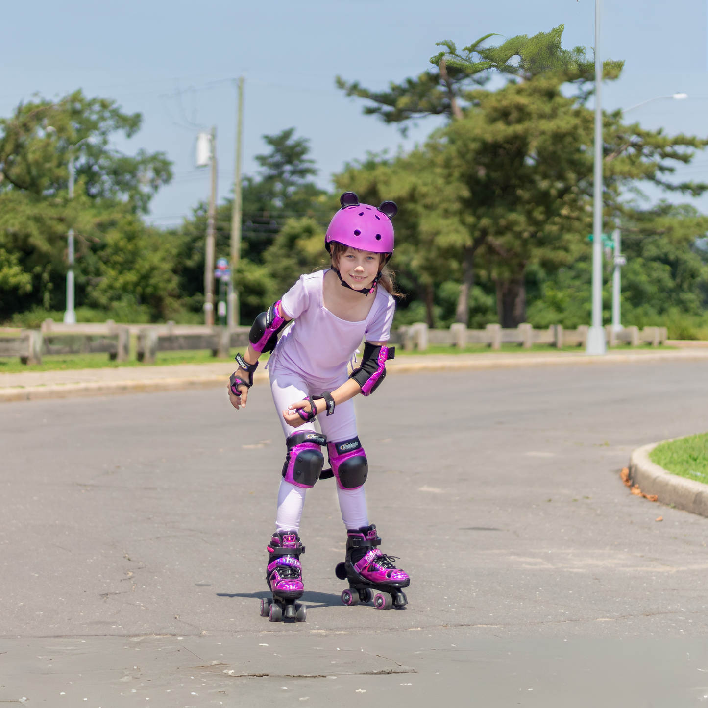 Nattork CYBER PANDA Adjustable Roller Skates for Kids - Rosie Rave