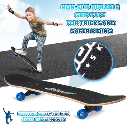 Nattork Skateboards 31 Inch - Bule Butterfly