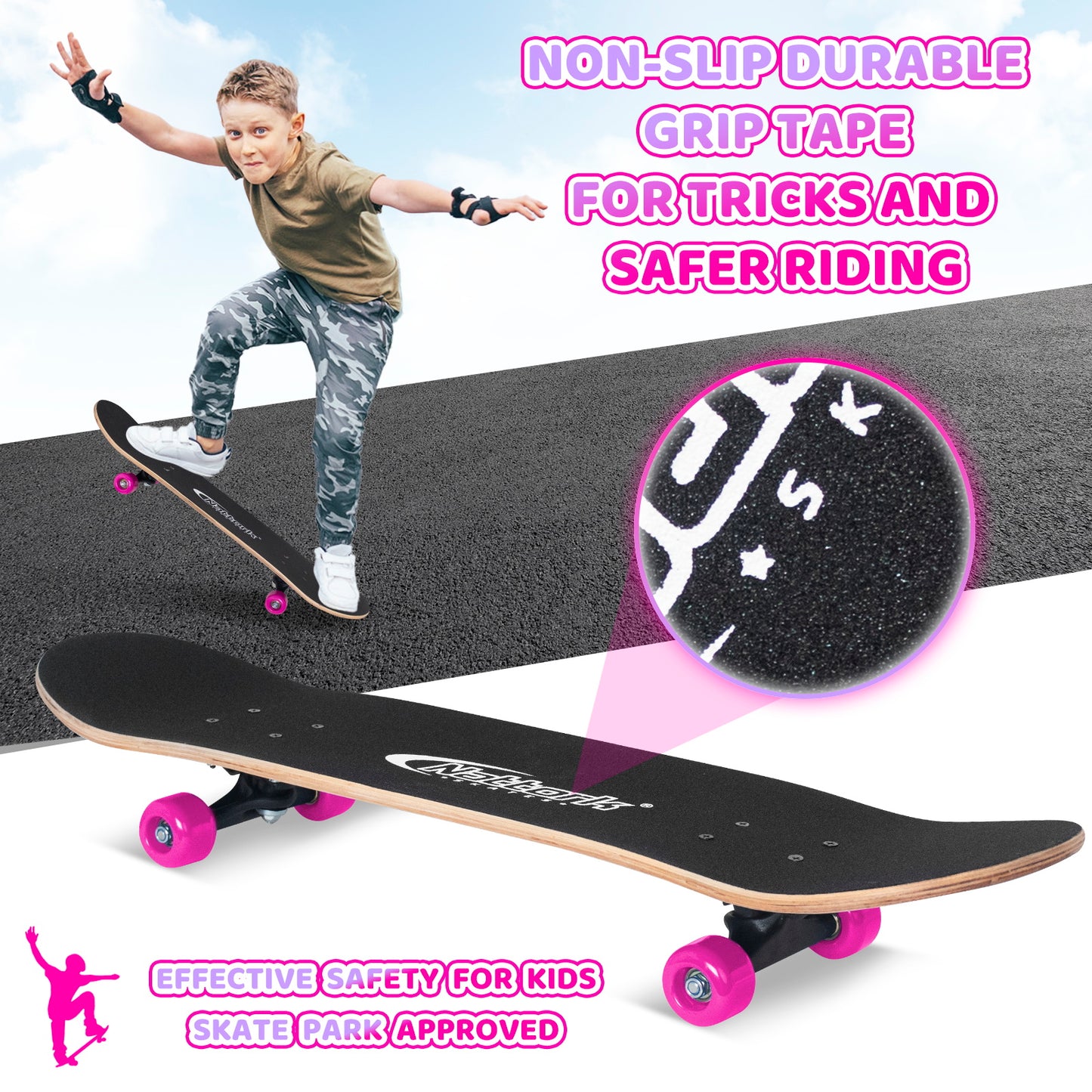 Nattork Skateboards 31 Inch - Color Pop