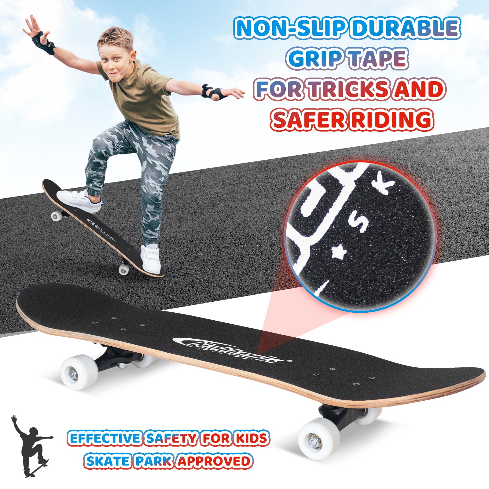 Nattork Classic 31 Double Kick Skateboard - Lion Hawk – NattorkSkates