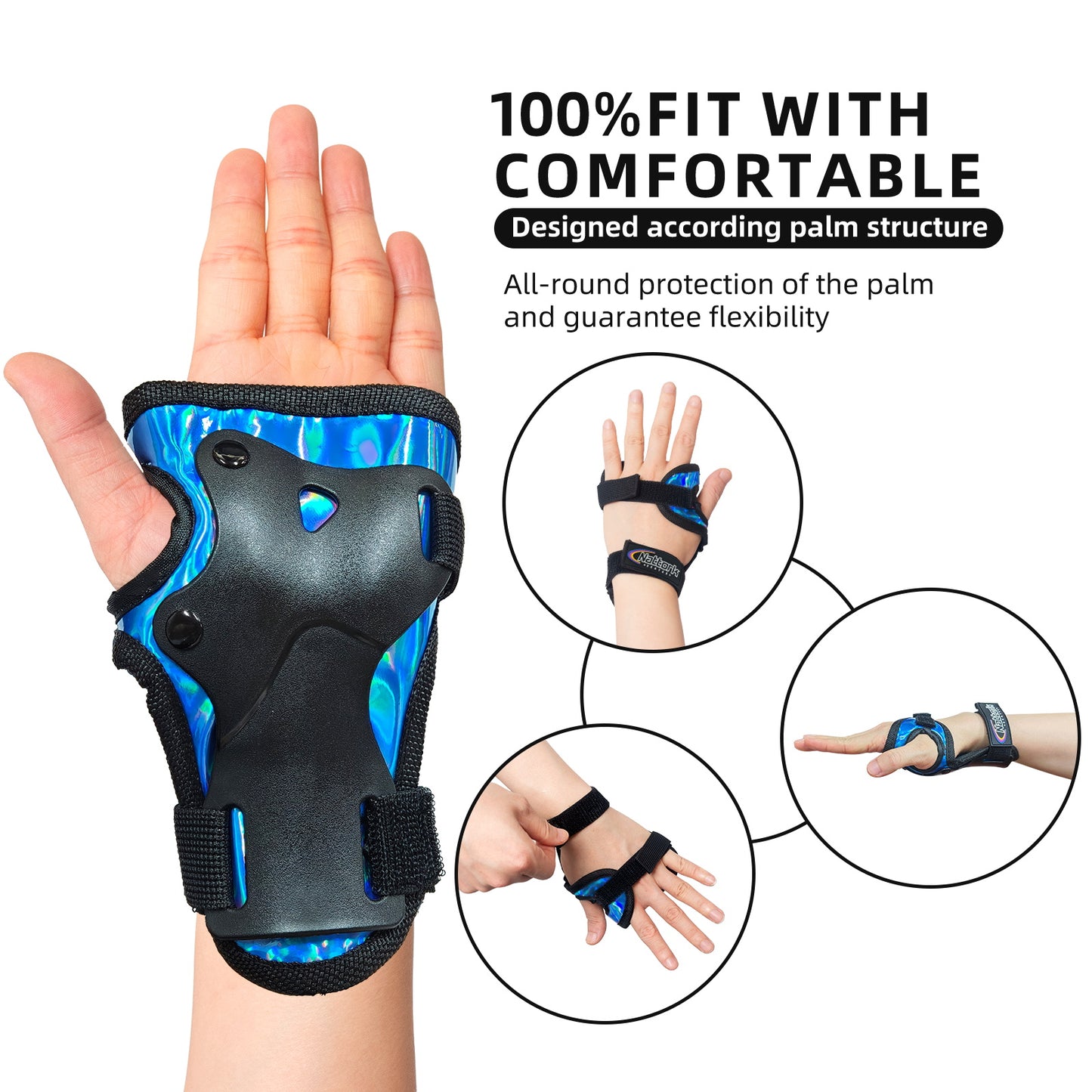 Nattork CYBER PANDA Kid's Protective Pack - Aqua Ray