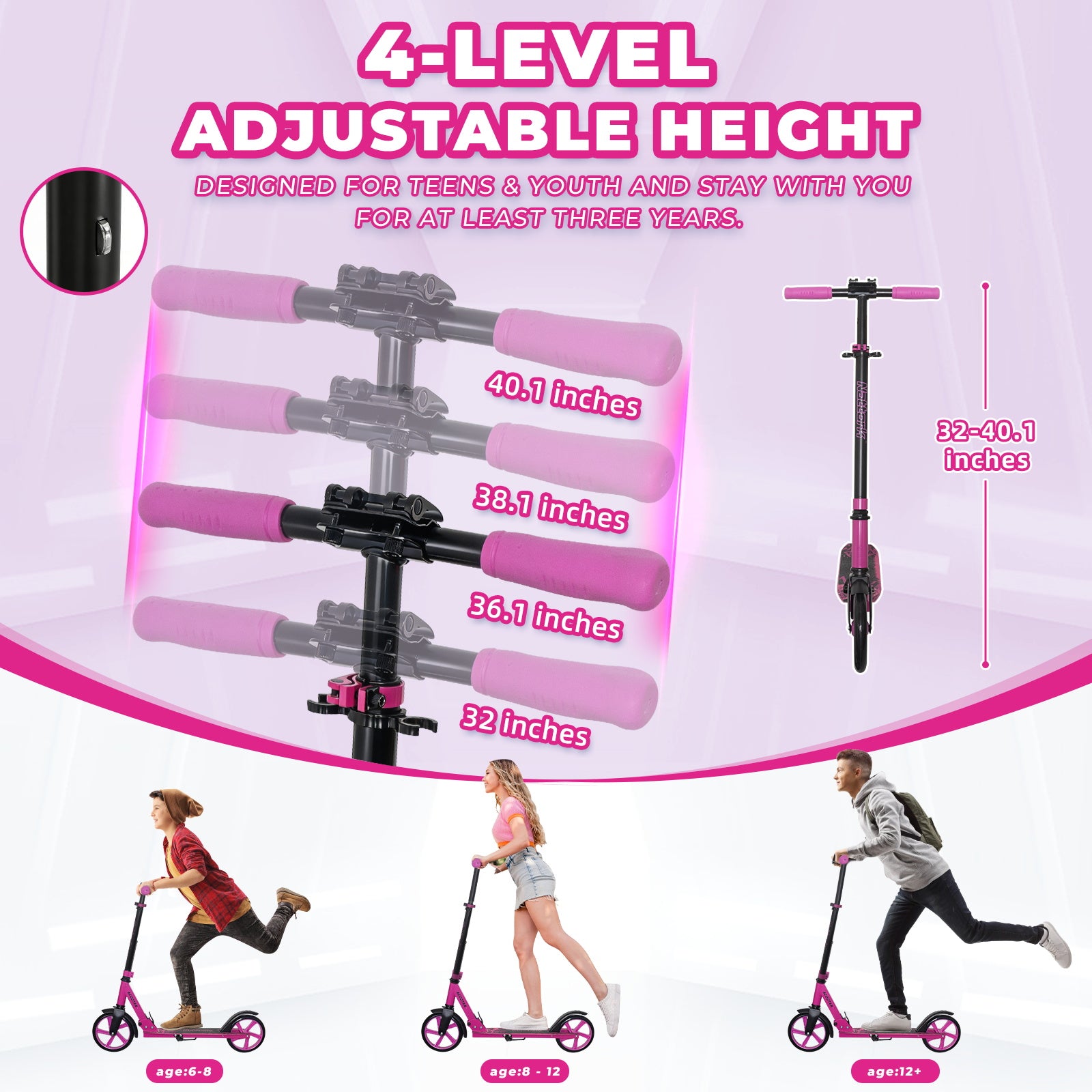 Nattork Free Rush Scooter - Viva Magenta – NattorkSkates