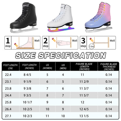 Patines de hielo Nattork - Negro