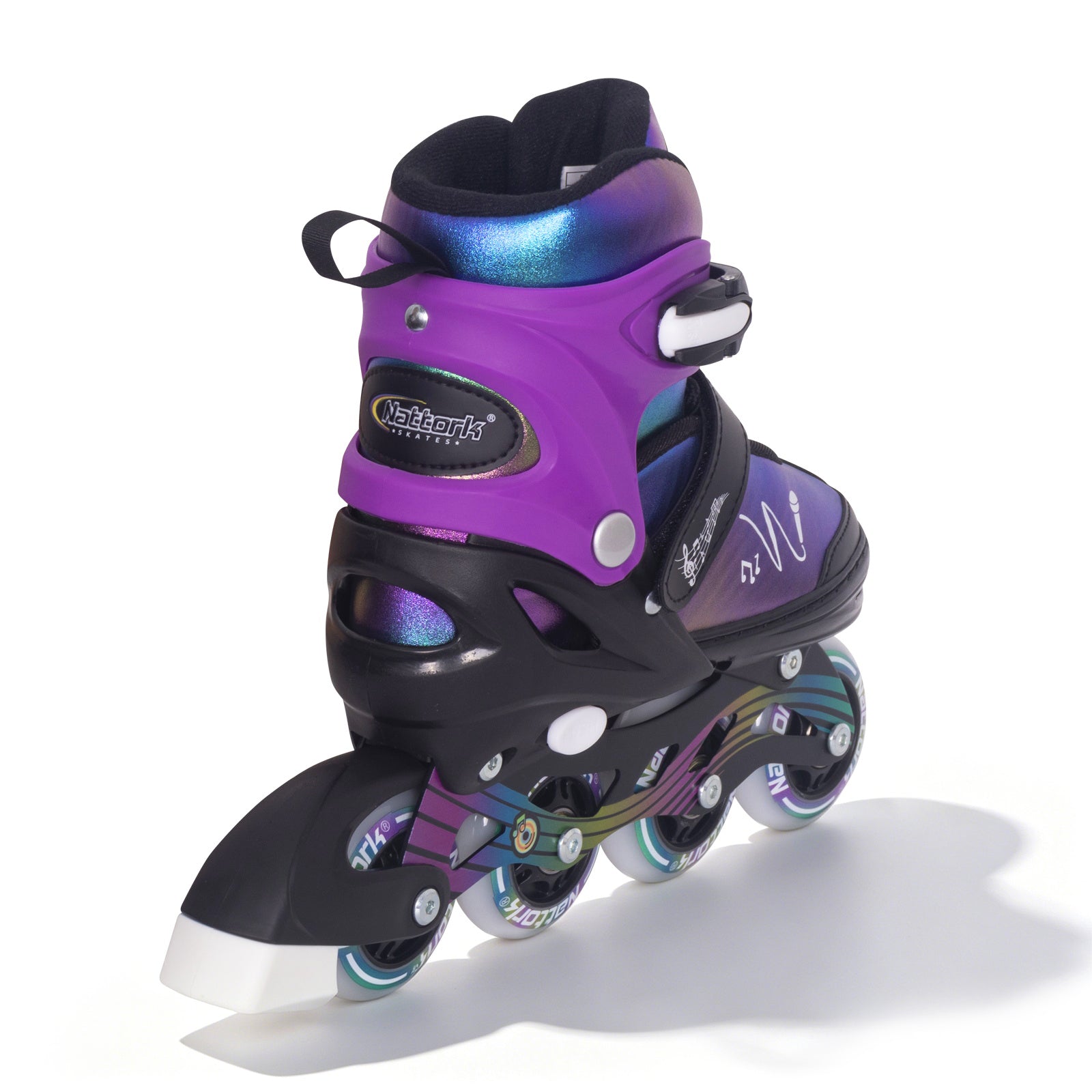新品同様！Skate Night 「Skatin'/Noite Toda」 Nattork Melody Inline Skates - Purple Black – NattorkSkates