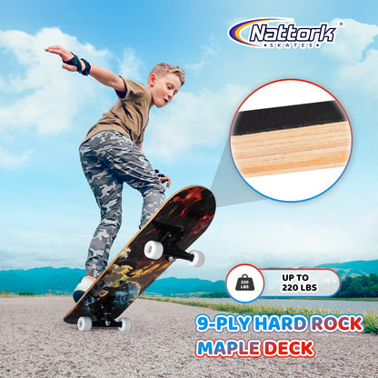 Nattork Skateboards 31 Inch - Lion Hawk