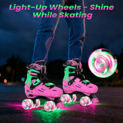 Patines en línea ajustables Nattork BLADE RACERS - Dorado
