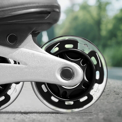 Nattork Light up Inline Skate Wheels - Black