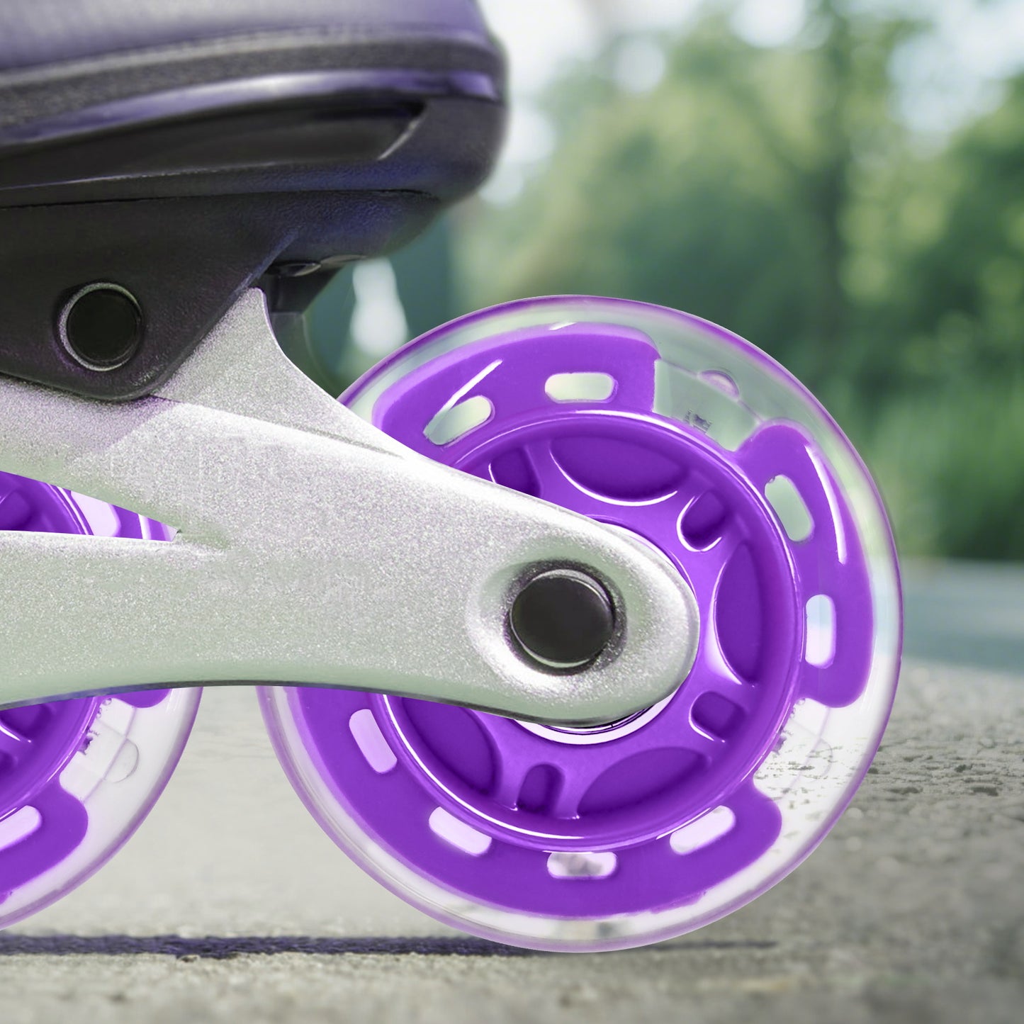Nattork Light up Inline Skate Wheels - Purple