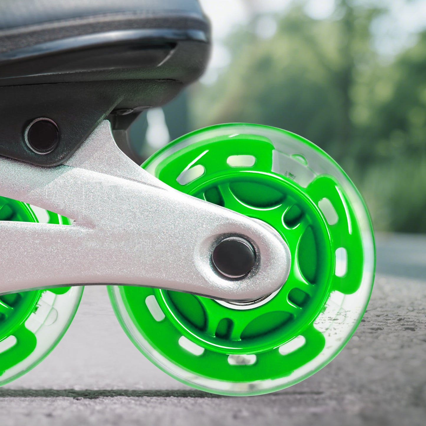 Nattork Light up Inline Skate Wheels - Green