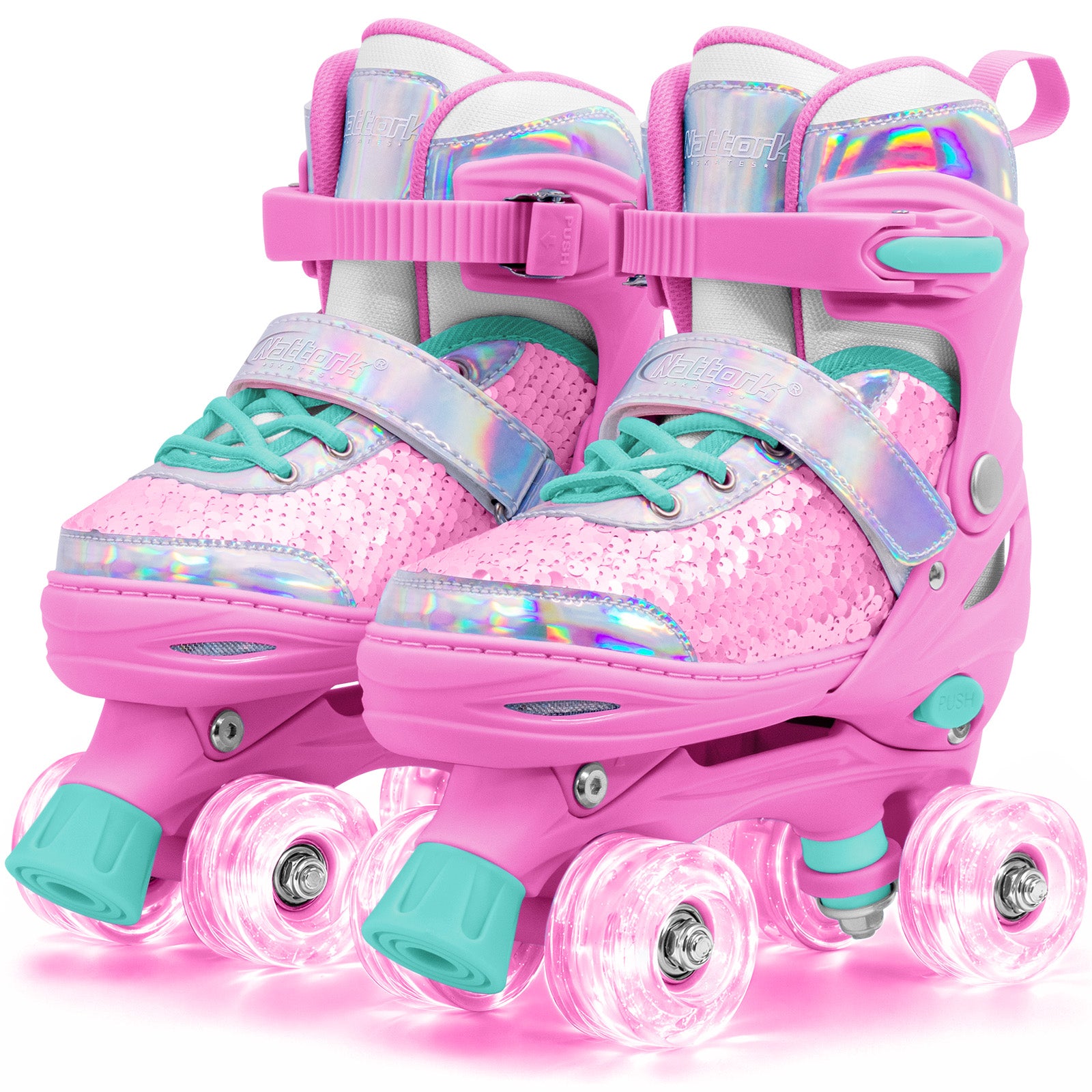 Nattork Mermaid Roller Skates - Pink – NattorkSkates