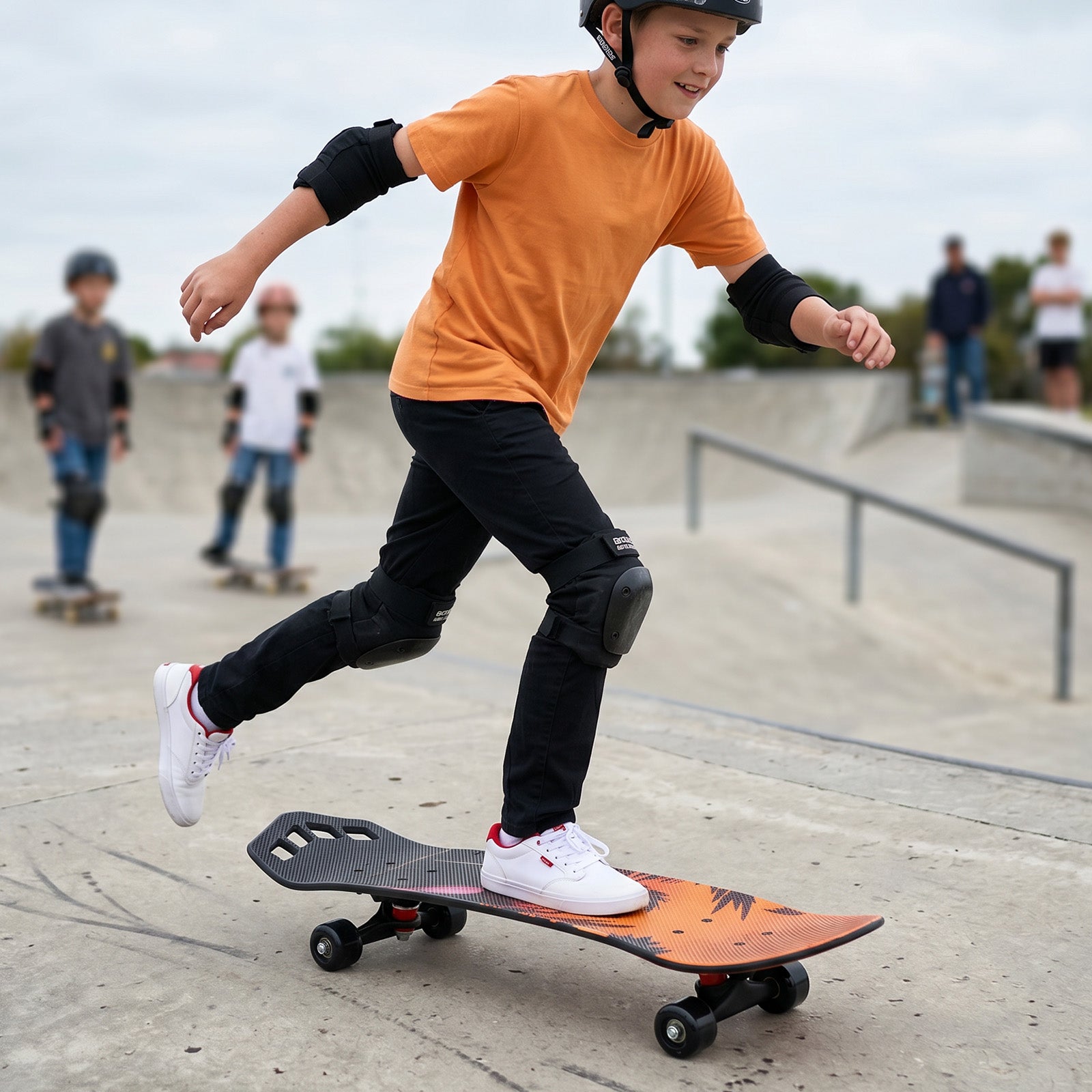 Nattork Street Rider 27 Double Kick Skateboard - Pink Flamingo