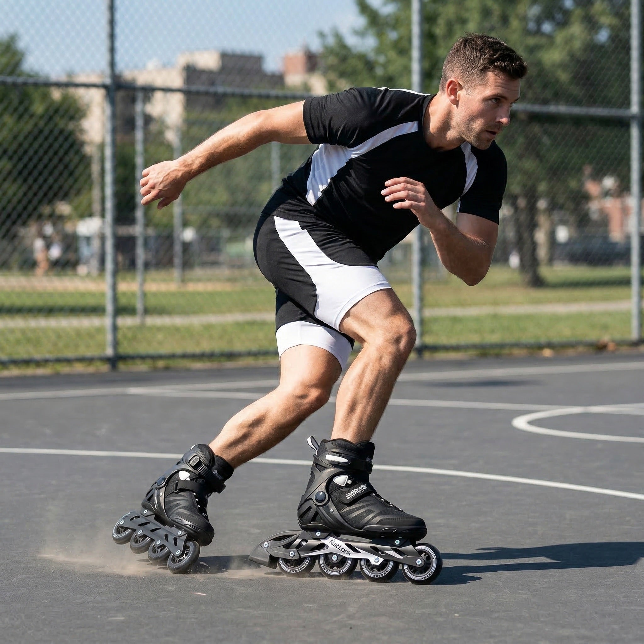 Nattork Adult Inline Skates Made for Balanced, Easy Motion