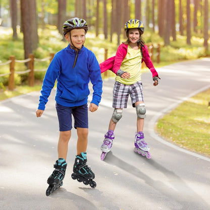 Nattork Adjustable Inline Skates for Kids Teal