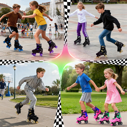 Patines en línea ajustables Nattork BLADE RACERS - Dorado