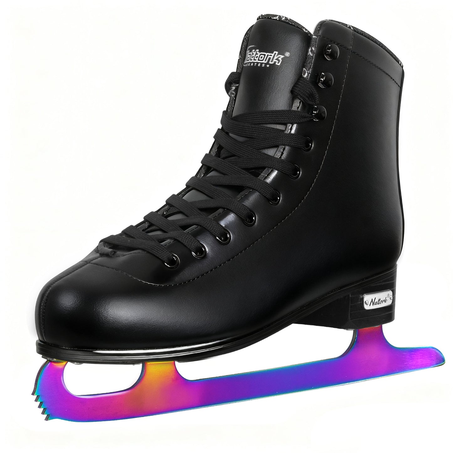 Patines artísticos para hielo Nattork: cuchillas BLANCAS y de colores