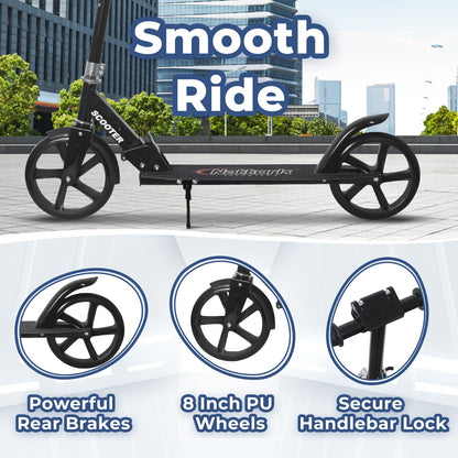 Nattork Foldable & Kick Scooter Ages 8+ Navy Blue