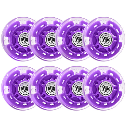 Nattork Light up Inline Skate Wheels - Purple