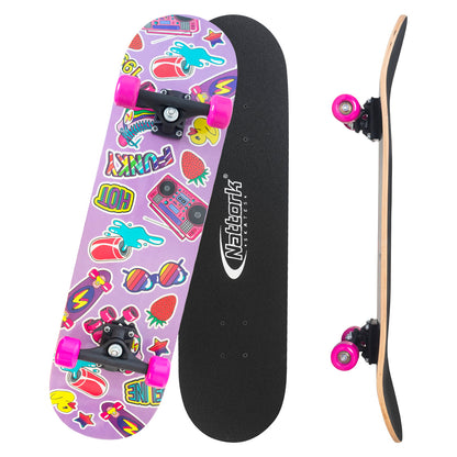 Nattork Skateboards 31 Inch - Color Pop