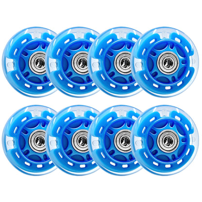 Nattork Light up Inline Skate Wheels - Blue