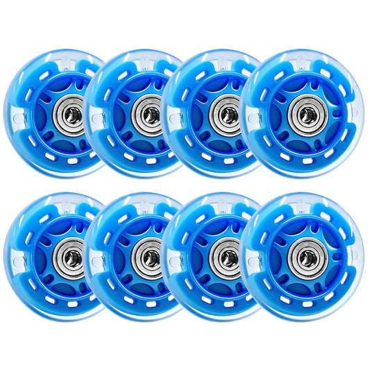 Nattork Light up Inline Skate Wheels - Blue
