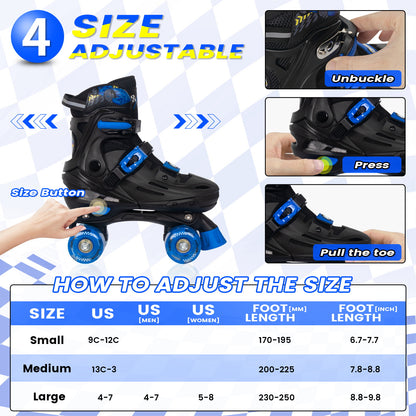 Patines en línea ajustables Nattork BLADE RACERS - Dorado