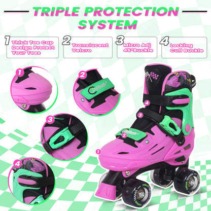 Patines en línea ajustables Nattork BLADE RACERS - Dorado