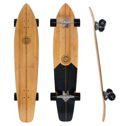 Nattork Long Distance Longboard Skateboard for Adults & Kids - Ink Bloc