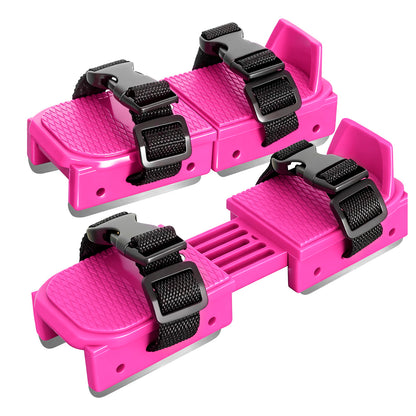 Nattork Adjustable Double-Runner Ice Skates for Kids - Pink
